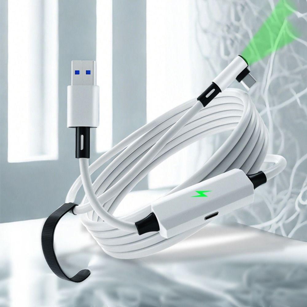 Зарядка во время игры Кабель для передачи данных Зарядный кабель для Meta Quest 3/3S/Pico 4 Ultra