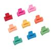 100pcs Small Hair Claw Clips Rectangle Matte Cute Colorful Non Slip for Women Girls Medium Thick