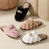 Wool Shoes, Slippers, Women's Shoes, Anti-slip Indoor Thick-soled Cotton Slippers for Warmth