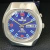 JAPAN VINTAGE RICOH R31 AUTOMATIC MENS BLUE COLOR DIAL WATCH a707635-1