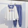 Girls' Korean-Style Autumn Sportswear: Trendy Sweater and Casual Pants Two-Piece Set