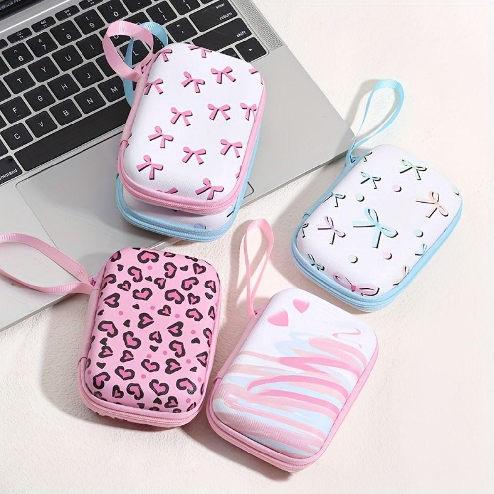 Creative USB Charger Storage Cartoon Coin Purse Data Cable Storage Bag Digital Storage
