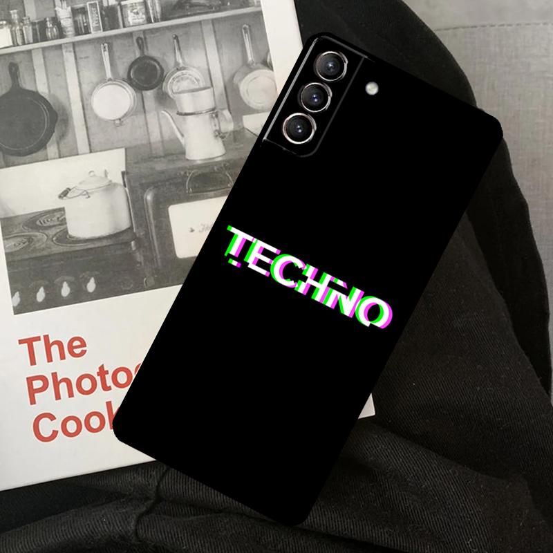 Чехол для телефона Techno Music для Samsung Galaxy S22 S23 S24 Ultra S20 S21 S24 FE S9 S10 Plus Note 10 20 Ultra