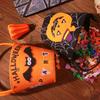 Halloween Candy Bag with Handle Large Capacity Bat Pumpkin Print Candy Treat Bag Cosplay Accessories