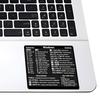 Shortcuts Sticker for Apple Mac OS System Shortcut Key Sticker for 13-16" MacBook Pro 13 /Air 13 Windows Palm Rest