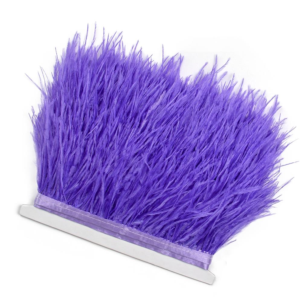 Лента с отделкой из страусиных перьев FeatherWhite 8-10 см Натуральные перья 1/2/5/10 метров Швейные принадлежности для украшения платья одежды Поделки