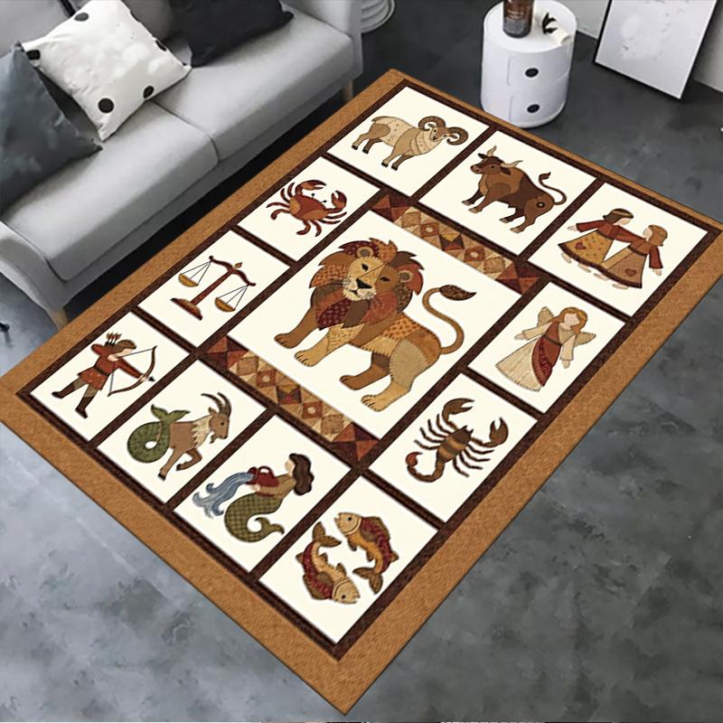 2025 New constellations Carpet Rug for Living Room Bedroom Home Sofa Decoration,Kids play Non-slip Floor Mat150