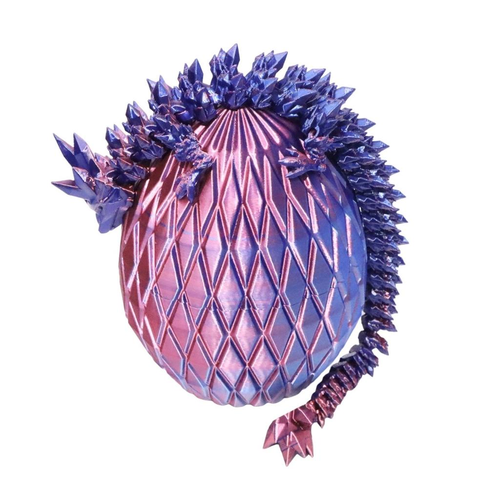 Таинственный дракон в костюме-яйце, 3D-печатный дракон с яйцом, Полностью шарнирно-сочлененный гибкий дракон с яйцами, 3D-печатная подарочная игрушка