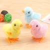 6Pcs Clockwork Toys Plush Chick Wind-up Toys Realistic Appearance Simulated Chick Figures Fluffy Chick Toys