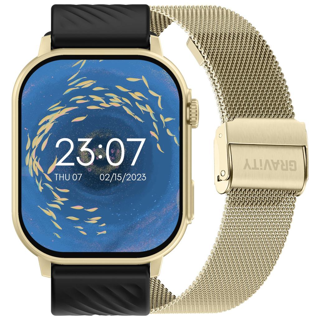 Smartwatch Unisex Gravity Gt15-6 - Rozmowy Bluetooth, Dodatkowy Pasek (Sg029F)