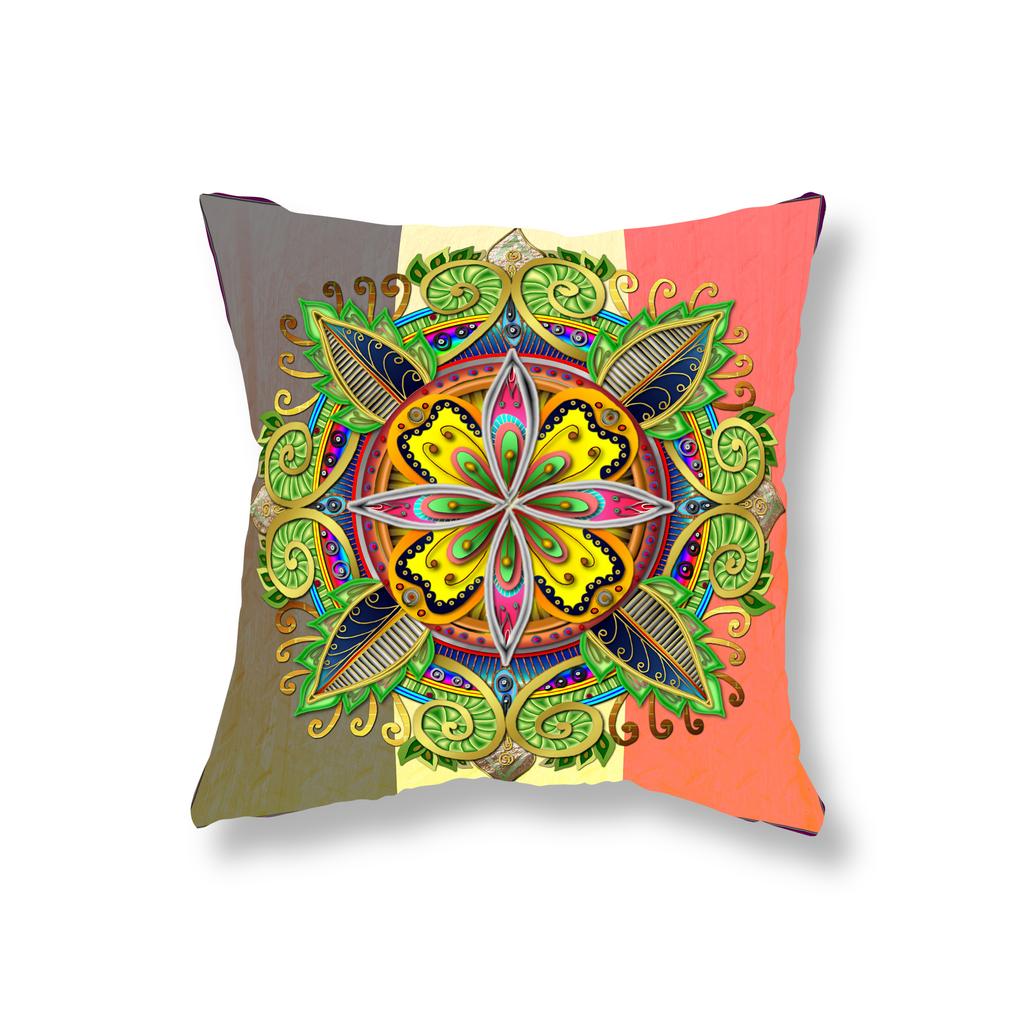 Красочная Мандала с геометрическим принтом, наволочка, декор для дивана, офисный игровой стул, чехол для подушки, домашний декор, наволочка