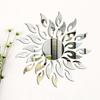 Practical Mirror Wall Decor Ornamental No Residue Acrylic Bedroom Sunflower 3D Background Wallpaper