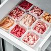 PP5 Food Grade Freezer Meat Storage Containers, 4-Piece Refrigerator Organizer Set