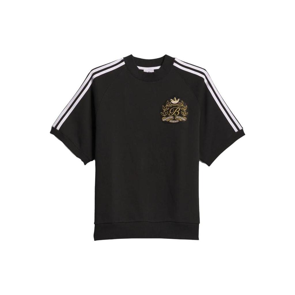 Adidas Черные/белые топы унисекс X Blondey Tee Crew IK9612