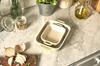 Блюдо staub x 11 см 20 x 2 шт. Набор керамических макарон, блюдо для запекания, подходит для использования в духовке, микроволновой печи, японское блюдо "прямоугольное" (14/16см) Зеленый" [Авторизованный