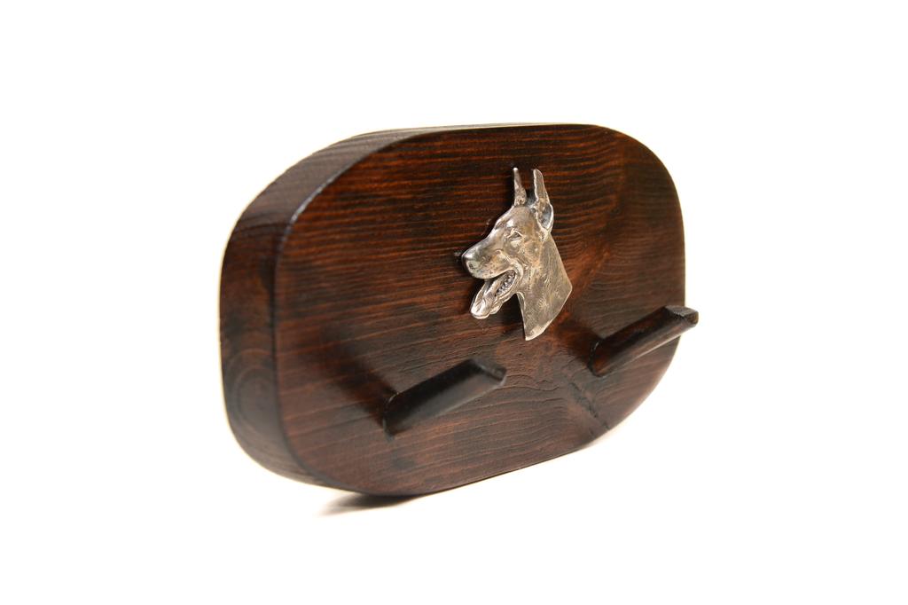 Dobermann, Doberman Pinscher, Dobie II - accessory rack, dog medal rack, key hooks by Art-Dog