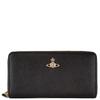 Long Wallet 51050023 L001N SAFFIANO CLASSIC ZIP ROUND WALLET N403PF BLACK [Vivienne Westwood] Women's [Item]