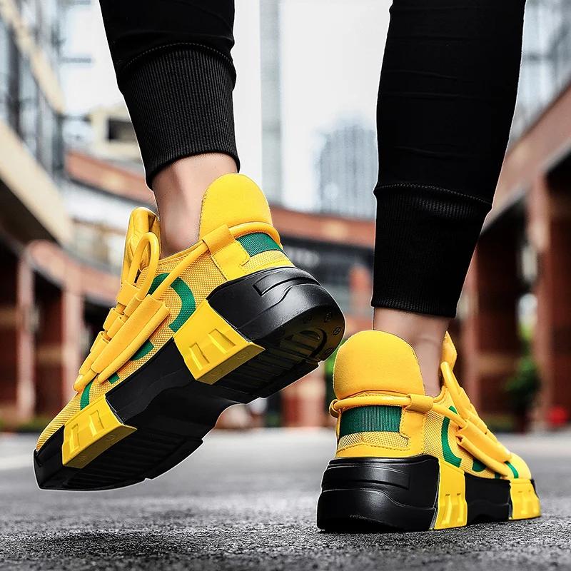 Fashion Casual Shoes For Men Street Style Walking Shoes Sneakers Thick Bottom Running Basketball Shoes Male 2024 Vulcanized Sneakers Men