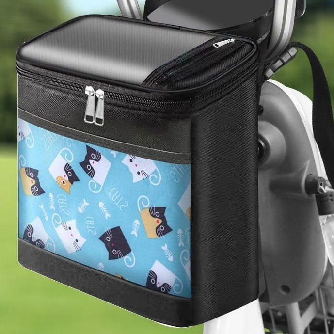 Electric Vehicle Front Hanging Anti-Splash Large Capacity Multi-Functional Storage Bag