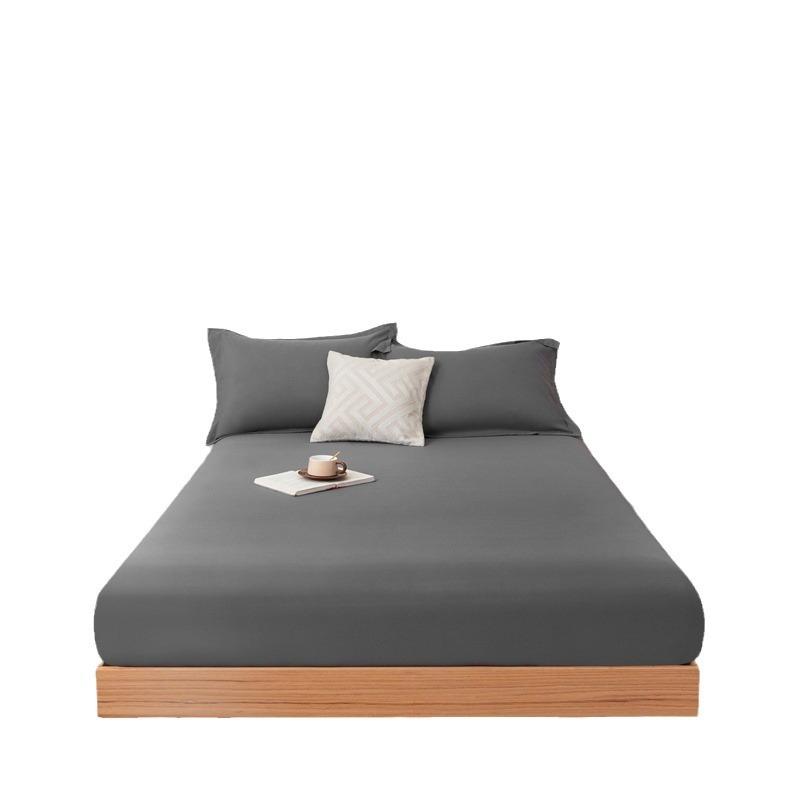 Новая хлопковая простыня, комплект постельного белья, наматрасник с резинками, двойное льняное противоскользящее регулируемое покрывало