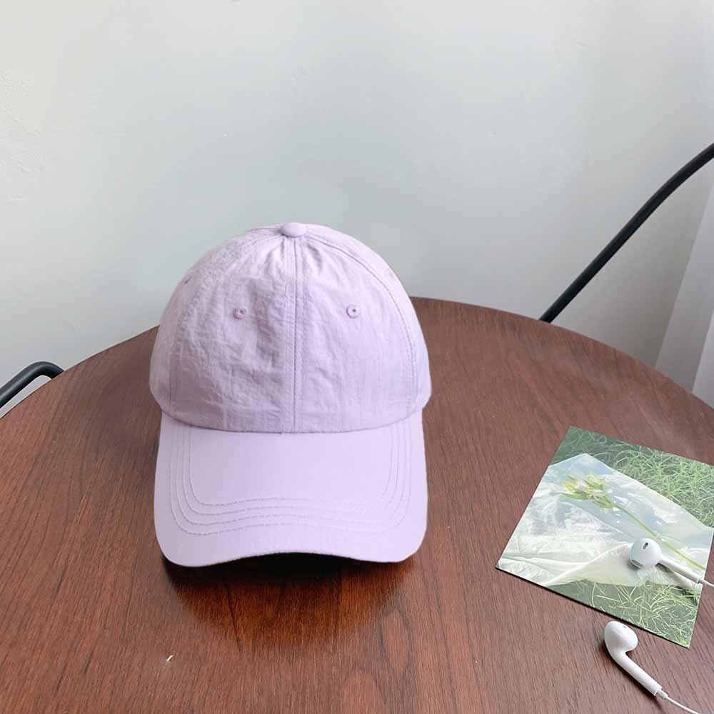 Solid Color Solid Color Sun Hat Korean Style Peaked Cap Quick-Drying Baseball Cap Girl