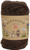 Пряжа Hamanaka Koropokkuru 2126, средней толщины, цвет. 23, Коричневый, 25 г, Прибл.. 92м,