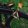 LED Cycling Triangle Safety Night Adjustable Brightness High Visibility Bike Warning Light Type-C Charging for Hiking Fishing