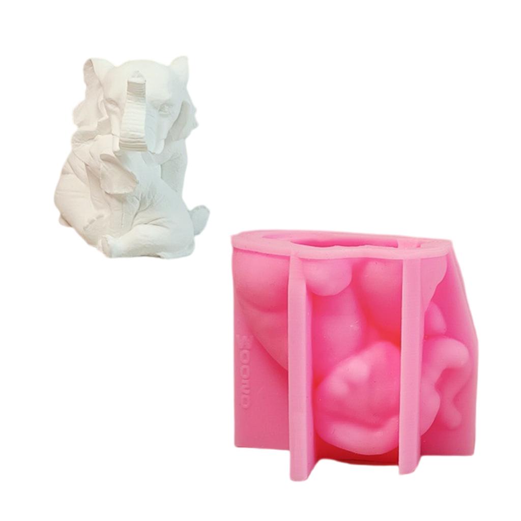 Формы для слонов «Мать и дитя» Силиконовые формы Формы для украшений Формы для свечей Формы для мыла Литейные формы для домашнего декора