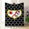 Rayo Vallecano Emblem Design print blanket soft and cozy perfect for the living room bed sofa or a nap,gift