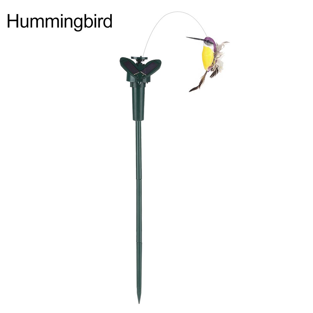 Creative Artificial Beautiful Auto Flying Butterfly Hummingbird Garden Decoration Ornament Solar