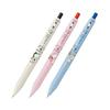 Zebra Snoopy Sarasa Clip Gel Pen, 0.5mm, Simple Art, 3 Color Set, JJ29-SN-WS-AZSA3, Pigment Ink, Water-Resistant, Light-Resistant, Resin Grip,