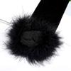 Fluffy Cuff Long Sleeve Gloves Banquet Dress Gloves Solid Color Warm Polyester Elastic Autumn Winter Driving Glove