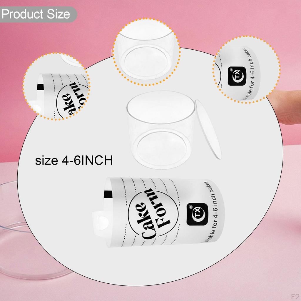 Acrylic Cake Form Multifunctional Durability Portable DIY Making Tool