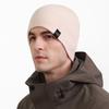 Autumn Winter Thin Knitted Hat High Elastic Big Head Circumference Men's Cold-Proof Ear Protection Cap Windproof Cap