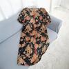 Silk Dress Print Short Sleeve Mulberry Silk Silm Midi Dress Mother Dress New Sennu New Arrival Women's Clothing Slim Looking