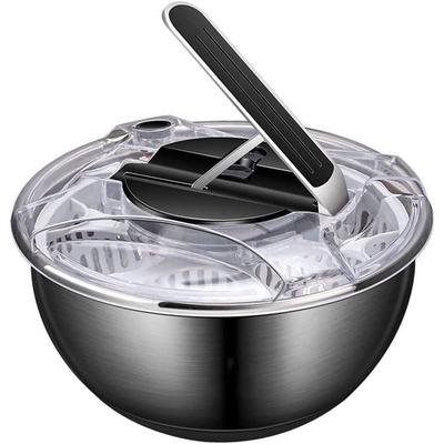 Вертушка для салата, большая, из нержавеющей стали, мойка овощей, очиститель и сушилка для салата