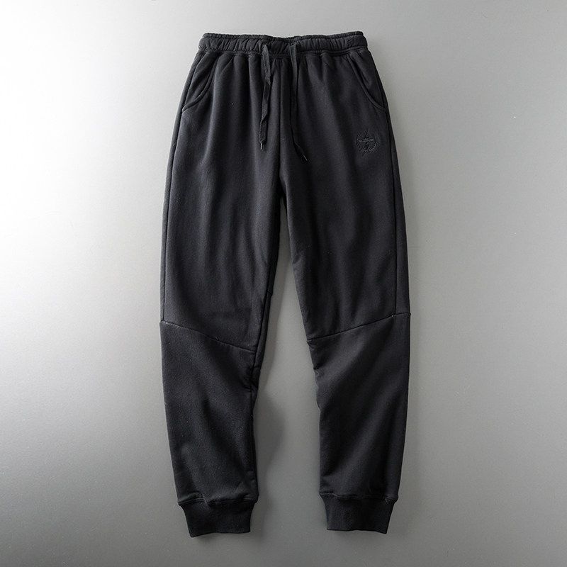 Foreign Trade Tail Order Cut Label Lambswool Thickened Winter Men's Pants