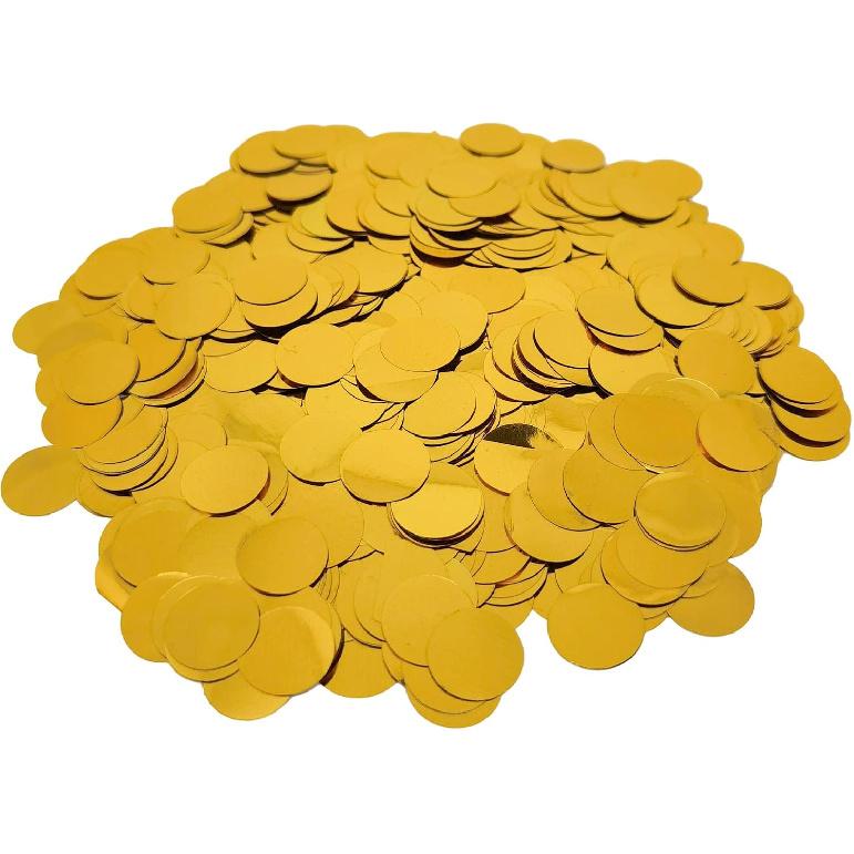 ZOOYOO Blue Foil Confetti, Round Foil Glitter Table Confetti Dots, Sparkling for Wedding Birthday Party Decoration (1.76 OZ, 1.5 cm)