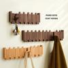 Wall Mounted Entry Door Porch Hanging Hook Piano Key Shaped Clothes Hook Wood Coat Racks  Keys