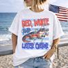 Red White and Later Gator Shirt, Funny 4th of July Shirt, Patriotic Alligator Tee, USA Shirt, Summer Graphic Tee, Red White Blue Shirt