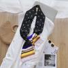 Ladies' Versatile Trendy Simulation Silk Long Strip Print New Binding Bag Travel Sunscreen Party Beach Scarf