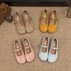 French Retro Shallow Mouth Single Shoes Women's Summer New French Evening Shoes Gentle Fairy Wind Soft Flat Mary Jane Shoes