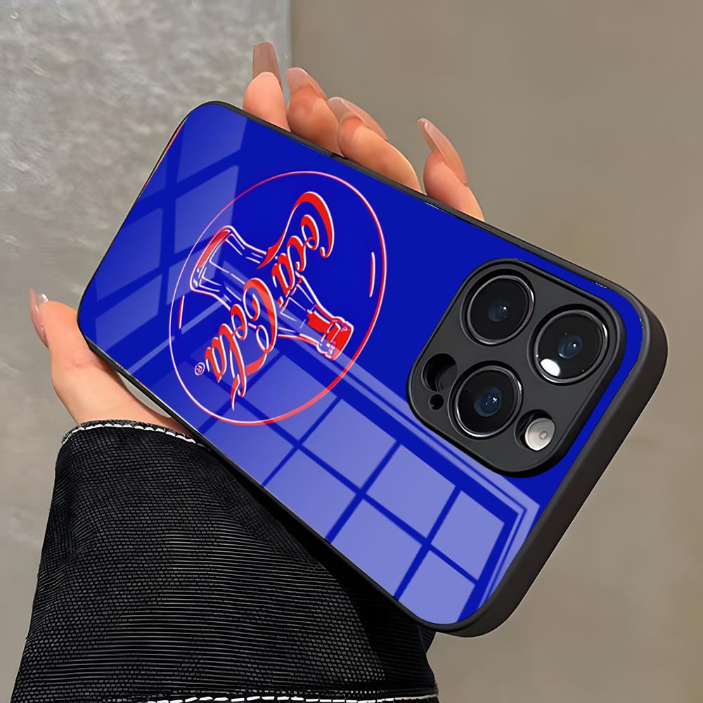 Крутой чехол для телефона C-Coca-C-Cola для IPhone 17 Pro Max 16 15 14 Pro Max 13 11 X Xs Xr 8 7Plus Стеклянная крышка