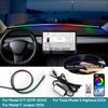 Tesla Model 3 Highland 2019-2024 Model Y 2025 Juniper Front Windshield LED Ambient Strip Light Interior Moulding