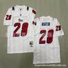 Retro American Football Jersey Mens Cotton T-Shirt Vintage Team Patriot 12 24 28 Short Sleeve Fall