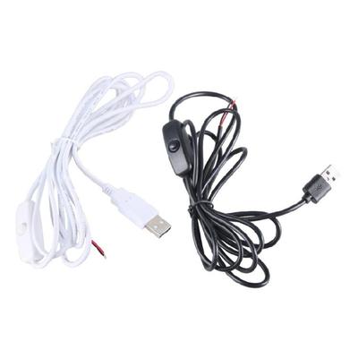 USB-папа 2-контактный кабель-пигтейл USB 2 жилы оголенный провод открытый конец удлинительный кабель ремонтный кабель с переключателями для светодиодной подсветки