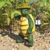 Turtle Garden Statue Resin Outdoor Decor Turtle Figurine Weatherproof Standing Tortoise Sculpture for Yard Patio Lawn