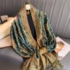 Jacquard Tassel Scarf Imitation Cashmere Soft And Breathable Autumn And Winter Versatile Women'S Shawl Scarf Light Luxury Style