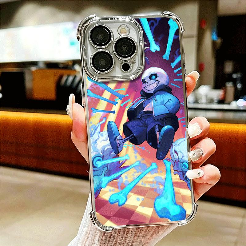 U-Undertale S-Sans Покрытие Чехол для Телефона Для Iphone 16 17 Pro Max Air 16E 14 15 Plus 12 13 Mini Противоударный Подушка Безопасности Чехол