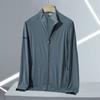 Summer UV Proof Men Skin Coats Stand Collar Breathable Light Thin Cool Sunscreen Clothing Casual Jackets Plus Size
